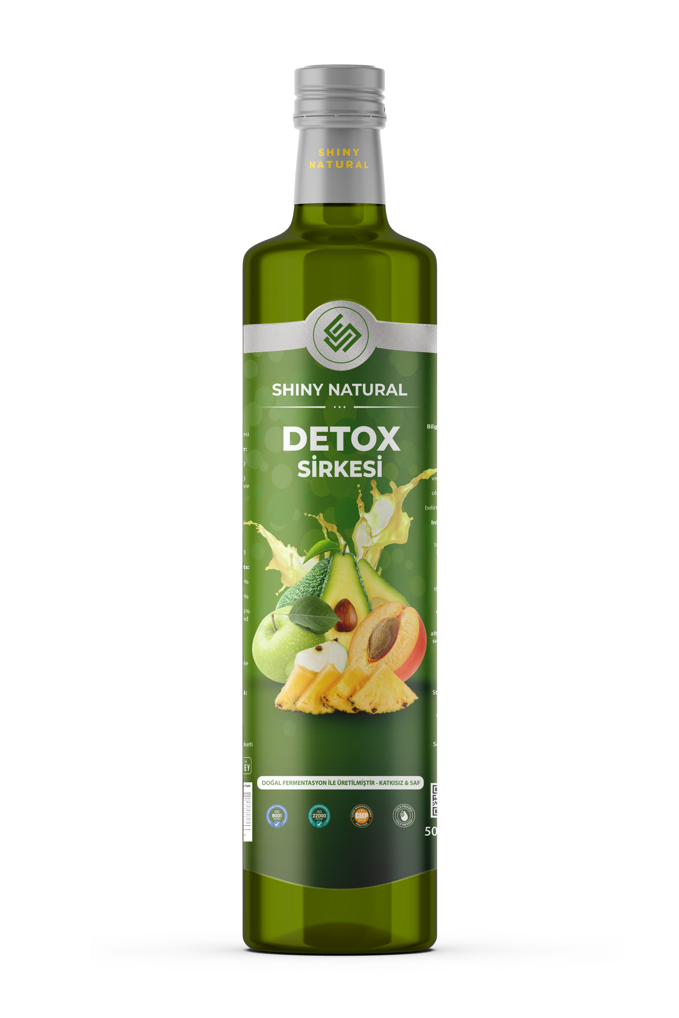 Detox Sirke Karışımı - Avokado, Elma, Ananas, Kayısı ve Bitkisel Özlerle Zengin Formül