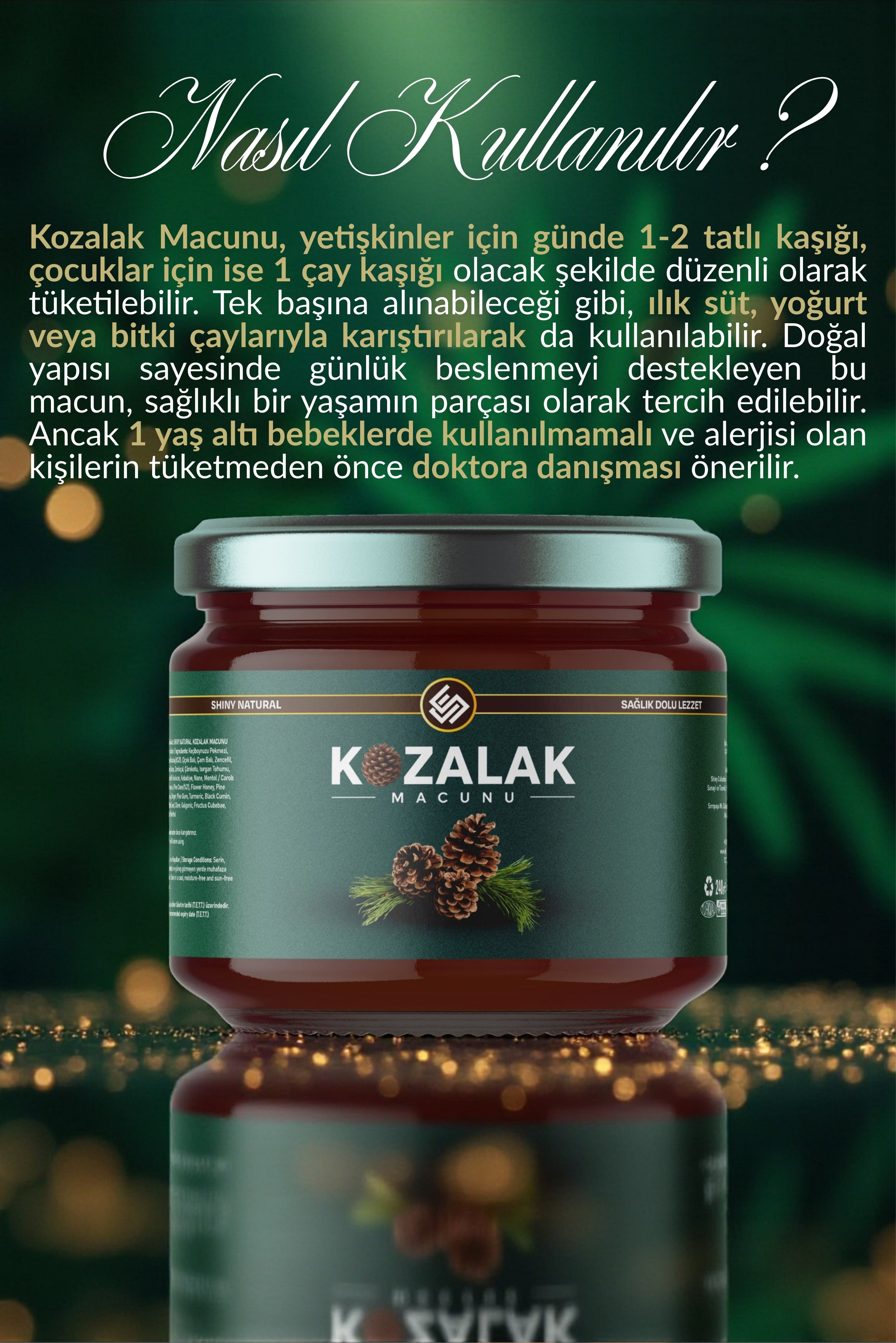Kozalak Macunu | Akciğer Detoksu, Öksürük & Sigara Temizleme